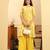 Yufta yellow pure cotton  kurta set
