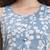 Yufta blue floral print a-line kurta trouser set