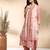 Stylish designer rayon biscuit slub fabric embroidery work kurta set with chanderi jaquard dupatta