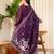 Yufta purple resham embroidery a-line chanderi silk kurta trouser dupatta set