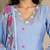 Yufta sky blue resham embroidery a-line chanderi silk kurta trouser dupatta set
