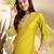 Stylish designer rayon biscuit slub fabric embroidery work kurta set with chanderi jaquard dupatta