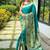 Rama Green Rich Paithani silk blend Saree