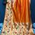 Orange Rich Paithani silk blend Saree