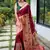 Dark Magenta Rich Paithani silk blend Saree