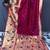 Dark Magenta Rich Paithani silk blend Saree
