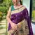 Purple Rich Paithani silk blend Saree