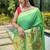 Parrot Green Rich Paithani silk blend Saree