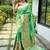 Parrot Green Rich Paithani silk blend Saree