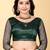 Dark Green Color Twill Net Cut Work Border Saree