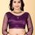 Plum Color Twill Net Cut Work Border Saree