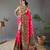 Rani Pink Paithani silk blend Saree