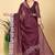 Wine Color Twill Net Cut Work Border Saree