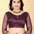 Wine Color Twill Net Cut Work Border Saree