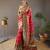 Red Paithani silk blend Saree