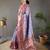 Lavender Paithani silk blend Saree