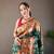 Dark Green Paithani silk blend Saree