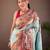 Light Sea Green Paithani silk blend Saree