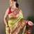 Light Green Paithani silk blend Saree