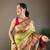 Light Green Paithani silk blend Saree