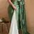 Green Color Two Tone Pari Lace Border Satin Saree