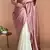 Light Mauve Color Two Tone Pari Lace Border Satin Saree