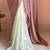 Light Mauve Two Tone Pari Lace Border Satin Saree
