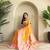 Yellow silk blend Sarees 