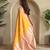 Yellow silk blend Sarees 