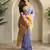 Lavender silk blend Sarees 