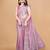 Pink Color Twill Net With Embroidery Work Saree