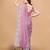 Pink Color Twill Net With Embroidery Work Saree