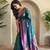 Teal silk blend Sarees 