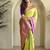 Lime silk blend Sarees 