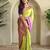 Lime silk blend Sarees 