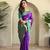 Plum silk blend Sarees 