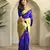 Violet silk blend Sarees 