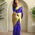Violet silk blend Sarees 