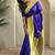 Violet silk blend Sarees 