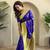 Violet silk blend Sarees 