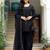 Black Mirror Work Suit Set With Jacket And Potli Heavy Five Piece Suit Set