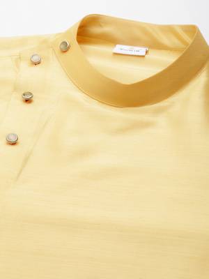 Yellow drape kurta pajama 1