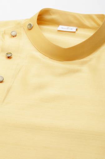 Yellow drape kurta pajama