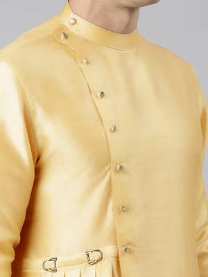 Yellow drape kurta pajama 5