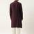 Wine side open layered kurta pajama