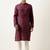 Wine embroidered kurta pajama