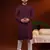 Wine chikankari kurta pajama