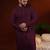 Wine chikankari kurta pajama