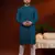 Teal chikankari kurta pajama