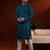 Teal chikankari kurta pajama